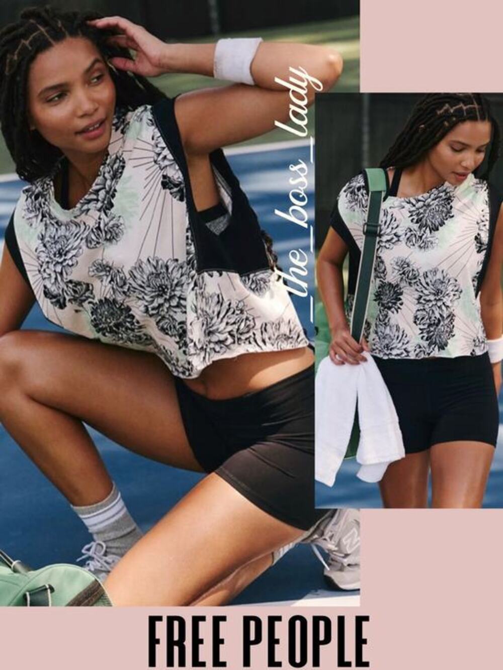 Free People Movement cropped top boxy tank activewear sportswear workout Small